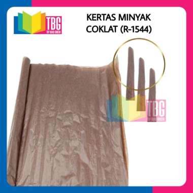 3 GULUNG (15 LEMBAR) KERTAS MINYAK 75X100 NON MERK / KERTAS SAGON COKLAT R-1544