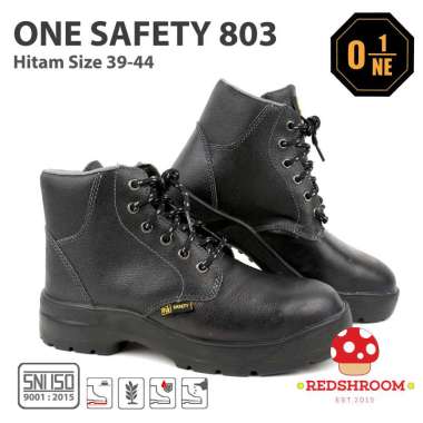 Sepatu Boot Pendek Safety ONE SAFETY OS-803 HITAM PROYEK KONTRUKSI 42