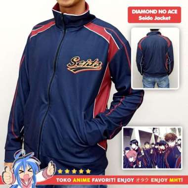 Jaket Anime Diamond no Ace Seido Kostum Cosplay XXXL