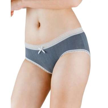 PANTY Celana Dalam Wanita Low Waist Renda Grey XL