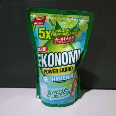 Ekonomi Power Liquid Sabun Cuci Piring Siwak & Jeruk Limau 755 Ml