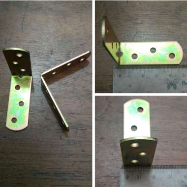 Ambalan Siku L Besi Galvanis 5 cm X 1.5 cm