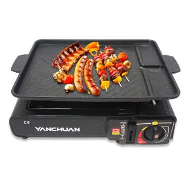 ZS [DDS Infinity] Grill Pan Yakiniku Alat Panggangan Daging/Alat panggang BBQ Grill Anti Lengket Pan