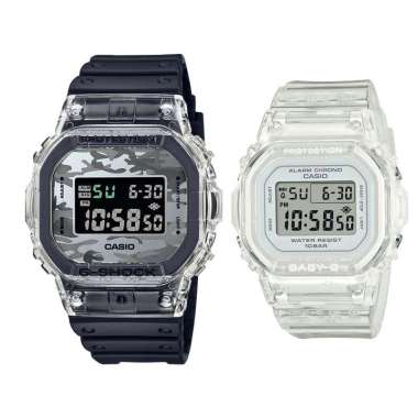 JAM TANGAN COUPLE ORIGINAL CASIO DW 5600SKC 1DR WITH CASIO BGD 565S 7DR JAM COUPLE ORIGINAL CASIO DW