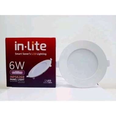 Lampu Downlight Panel LED INLITE IN LITE 6 Watt Bulat IB Inbow INPS626R