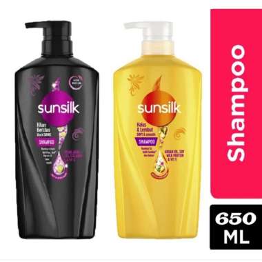 Promo Harga Sunsilk Shampoo Black Shine 650 ml - Blibli