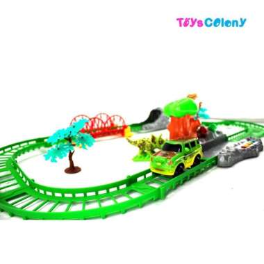 HAPPY TRACK DINOSAURUS PARADISE DIY BUILDING BLOCKS - TRACK DINOSAURUS