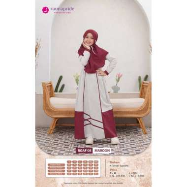 Rauna Sarimbit Keluarga / SR - 08 Maroon / Fashion Muslim Gamis Anak M