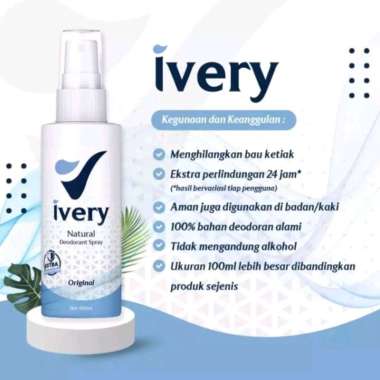 Ivery Deodorant Tawas Spray