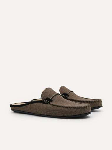 PM047 SEPATU SANDAL PEDRO PRIA ORIGINAL/PEDRO MEN SLIP ON SHOE COKLAT