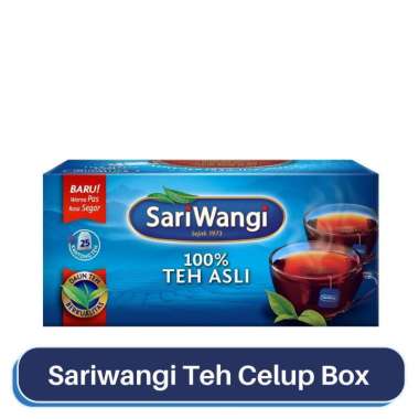 TEH SARIWANGI ISI 25 KANTONG TEH - SARIWANGI 100% TEH ASLI