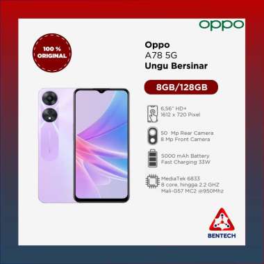 Oppo A78 5G 8/128GB Garansi Resmi