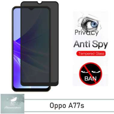 Promo Tempered Glass Layar Anti Spy Oppo A77s Terbaru Anti Gores Kaca Privasi Oppo A77s