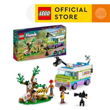 LEGO Friends 41749 Newsroom Van Building Toy Set (446 Pieces) Balok Mainan Anak (6 Tahun+)
