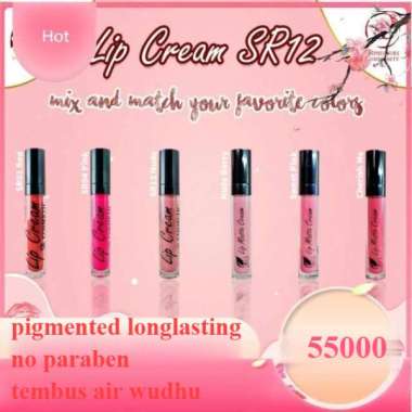 LIPCREAM LIP CREAM LIPSTIK MATTE SR12 BPOM Cherish me