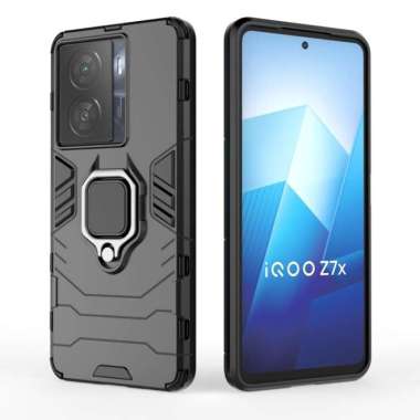 CASING VIVO IQOO Z7 5G IQOO Z7X CASE HYBRID RING PANTHER VIVO IQOO Z7X
