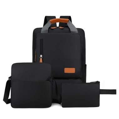 Tas Sekolah 3 in 1 Set Tas Ransel Tas Selempang Tas Kecil Multifungsi Tas Ransel Pria Wanita TR808 H