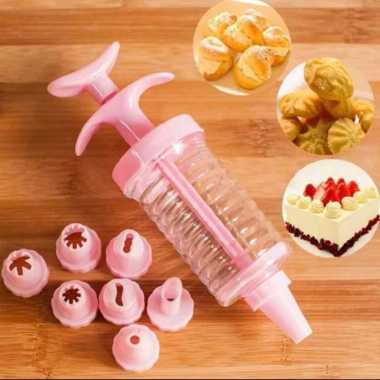 Alat Cetak Hiasan Kue 8in1 / Cake Decoration / Alat Cetak Krim Hias Kue Ulang Tahun