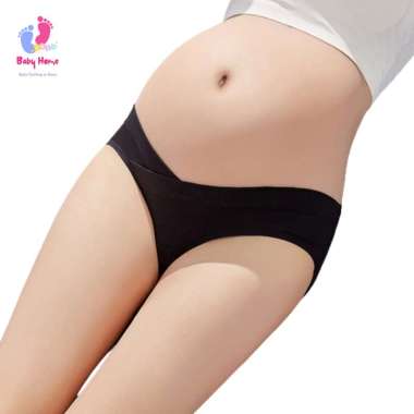 Celana Dalam Bumil Pinggang Rendah Seamless Katun Maternity Panty 20020 L(50-55KG) merah