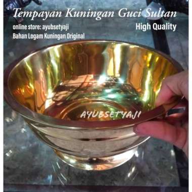 Bejana sultan mangkuk 03 Tempayan air suci Cawan Kuningan HIGH QUALITY
