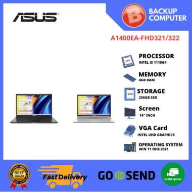 LAPTOP ASUS A1400EA-FHD321 /322 i3-1115G4 FHD321 BLACK