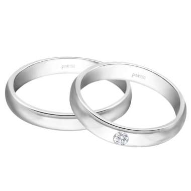 Cincin Kawin Berlian Passion Jewelry - CKS0591 Rose Gold