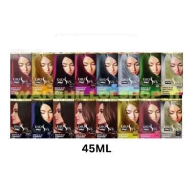 Diosys Cat Rambut EE-ZY Color Set 45ml //READY STOCK Dark Brown
