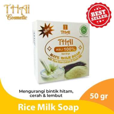 THAI RICE MILK SOAP EXTRACT RICE VRAB DAN GOATS MILK