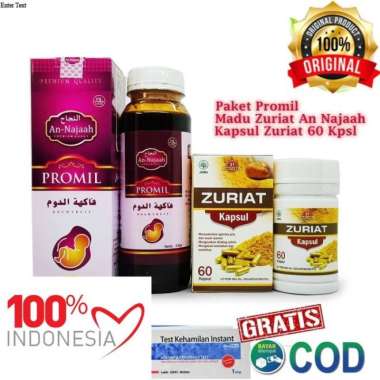 Paket Promil suami istri / kapsul zuriat 60 kpsl / madu zuriat 330 gr
