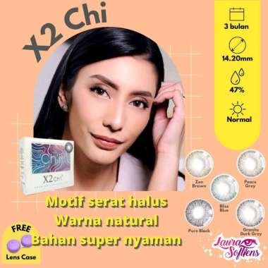 Softlens X2 Chi Peace Zen Granite Bliss Pure Normal Premium Contact Lens Nyaman Lensa Kontak normal 