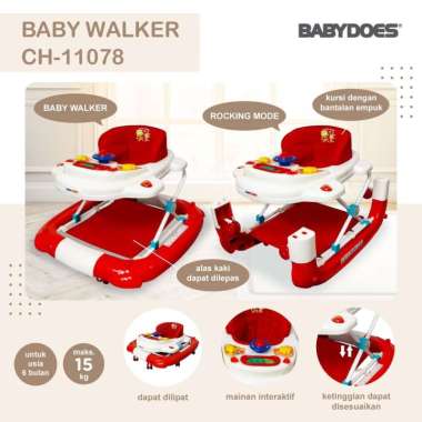 Babydoes Babywalker CH 11078 RED