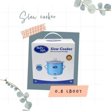 Baby Safe Slow Cooker 0.8L Digital Blue