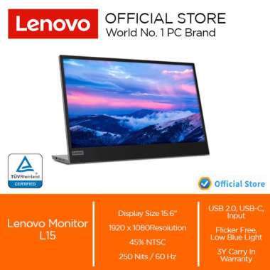Lenovo Monitor L15 15.6" IPS 60 Hz