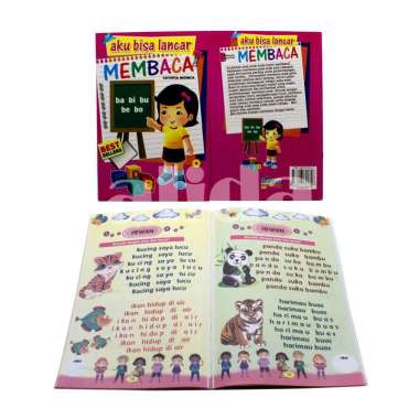 Buku Anak TK PAUD belajar membaca - Aku Bisa Lancar Membaca