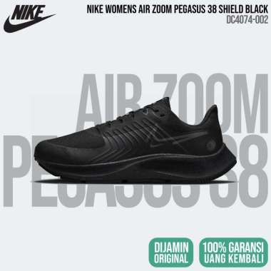 Nike Air Zoom Pegasus 38 Shield Weatherized [DC4074-002] Black Womens Original BNIB - Sepatu Lari Wa