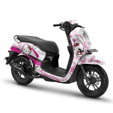 Stiker Full body Decal Scoopy Prestige 2020 - 2023 Hello Kitty 2 Putih