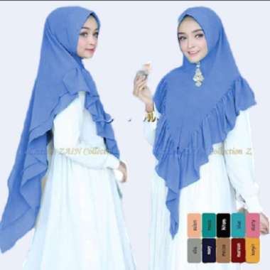 Khimar Murah Carla Syari Tutorial / Khimar Instan / Pet Antem BLUE