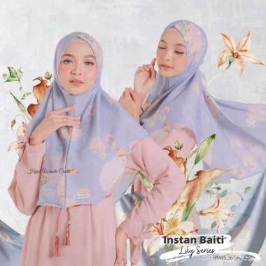 Hijabwanitacantik - Instan Baiti Lily BM45.36 Sky | Hijab Instan