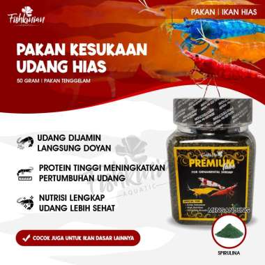PAKAN PELET UDANG HIAS PREMIUM TUBE DENGAN SPIRULINA
