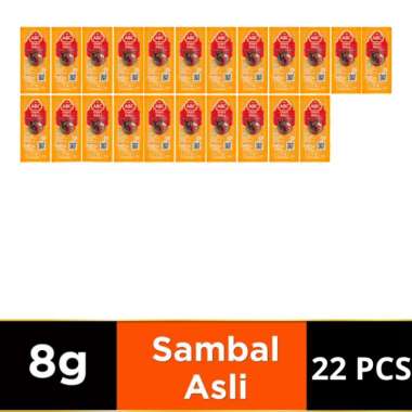 ABC Saus Sambal Asli 8 gr Sachet Kecil Stick [1 Pack isi 22 pcs]