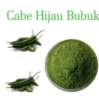 CABE HIJAU BUBUK 100GR - CABE BUBUK HIJAU - CABE TABUR BUMBU RUJAK - CHILI POWDER