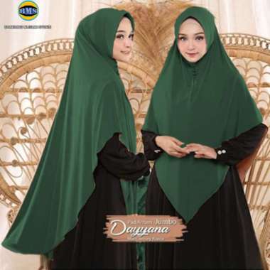 Jilbab Syari Bergo Jumbo Dayyana Khimar Syari Jersy ARMY