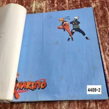 WALLPAPER DINDING MOTIF ANIME NARUTO BIRU