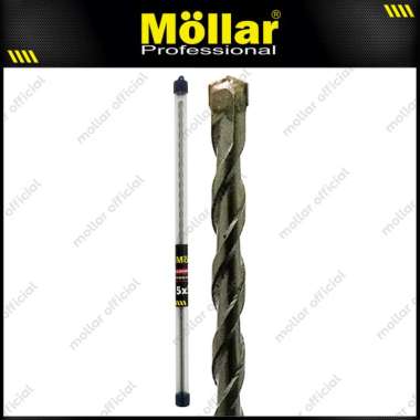 MOLLAR Mata Bor Beton 5 mm x 300 mm Tembok Masonry Impact Drill Bits