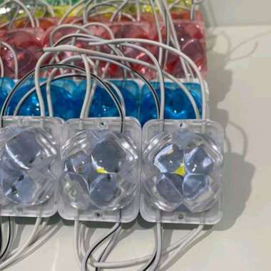 Lampu LED 1 mata Cristal hijau 12V