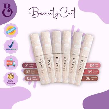 Hanasui Mattedorable Lip Cream ORIGINAL - HANASUI LIP MATTE BOBA CREAMY PEACH