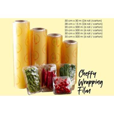 30CMx500Meter plastik roll pembungkus penutup food makanan plastic wrap wraping wrapping film bening