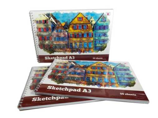 Buku Gambar Sketch book A3 50 Lembar Tiara dengan Ring Binder