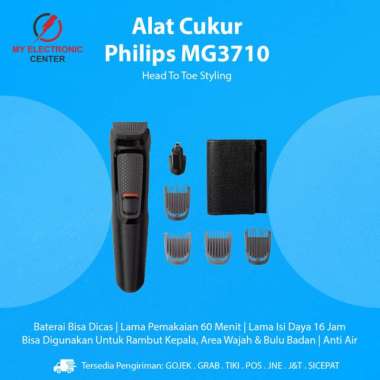Mesin Cukur Elektrik Philips MG3710 Alat Pencukur Rambut Kumis Jenggot