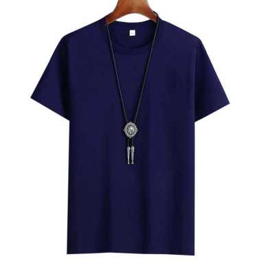 Baju Kaos Atasan Distro Lengan Pendek Pria POLOS Hitam XL